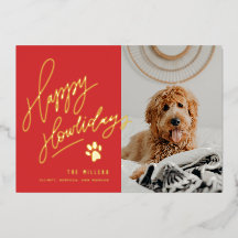 Happy Howlidays Pet Foto Weihnachten