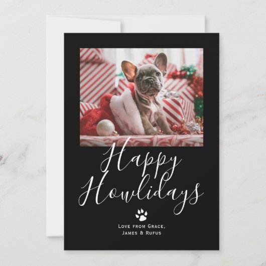 Happy Howlidays Pet Hund Weihnachten (Vorderseite)