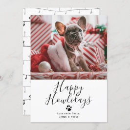 Happy Howlidays Pet Hund Weihnachtskarte Einladung
