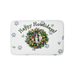 Happy Howlidays Photo Image Badematte