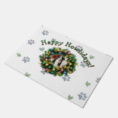 Happy Howlidays Photo Image Fußmatte (Schrägansicht)