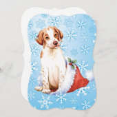 Happy Howlidays Pointer Holiday Card Feiertagskarte (Vorne/Hinten)