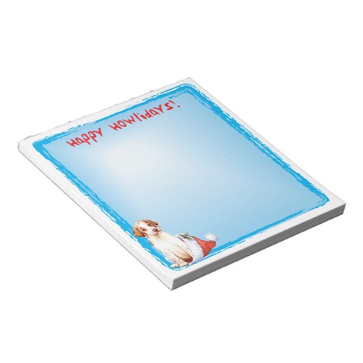 Happy Howlidays Pointer Notepad Notizblock (angewinkelt)