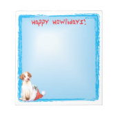 Happy Howlidays Pointer Notepad Notizblock (Vorderseite)