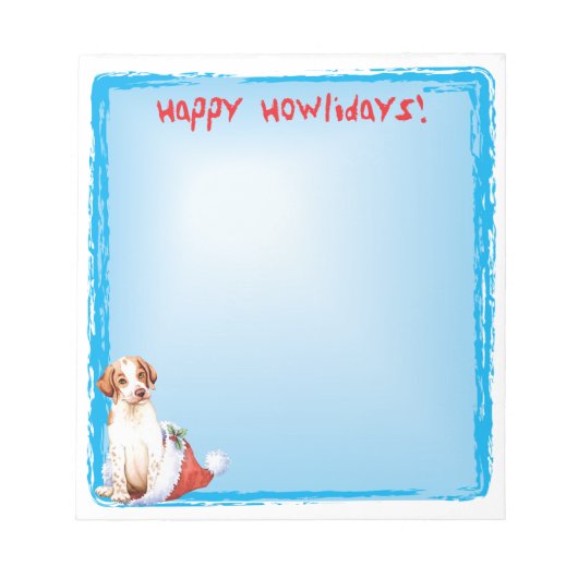 Happy Howlidays Pointer Notepad Notizblock (Vorderseite)