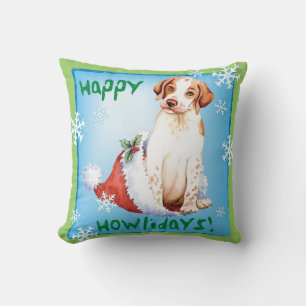 Happy Howlidays Pointer Throw Kissen