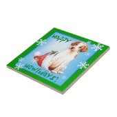 Happy Howlidays Pointer Tile Fliese (Seite)