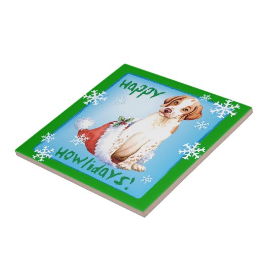 Happy Howlidays Pointer Tile Fliese (Seite)