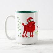 Happy Howlidays Poodle Coffee Tasse (Links)
