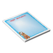 Happy Howlidays Poodle Notizblock (angewinkelt)