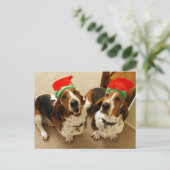 Happy Howlidays Postkarte (Stehend Vorderseite)