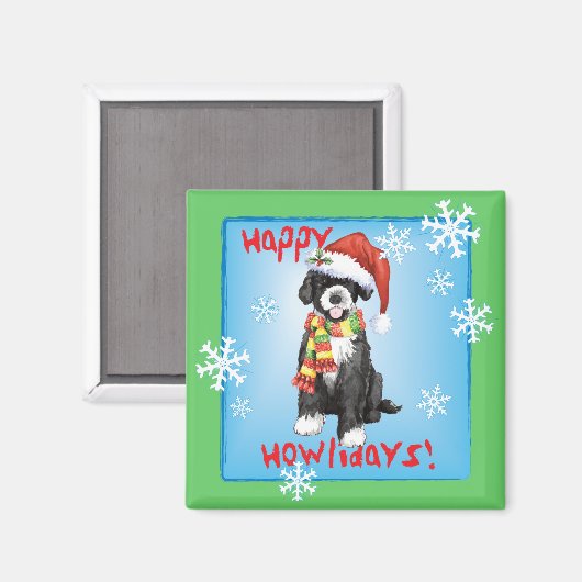 Happy Howlidays PWD Magnet (Vorderseite/Rückseite)