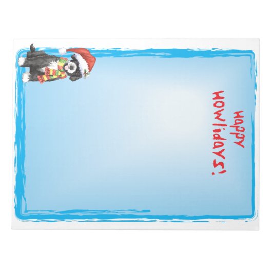 Happy Howlidays PWD Notizblock (Vorderseite)