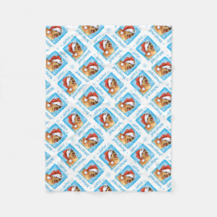 Happy Howlidays Pyrenean Shepherd Fleece Blanket
