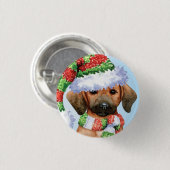 Happy Howlidays Redbone Button (Vorne & Hinten)