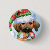 Happy Howlidays Redbone Button (Vorderseite)