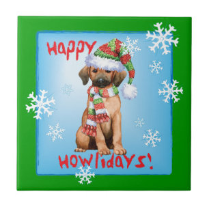Happy Howlidays Redbone Fliese