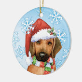 Happy Howlidays Rhodesian Ridgeback Keramik Ornament (Links)