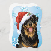 Happy Howlidays Rottweiler Feiertagskarte (Vorne/Hinten)