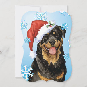 Happy Howlidays Rottweiler Feiertagskarte