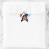 Happy Howlidays Rottweiler Stern-Aufkleber (Tasche)