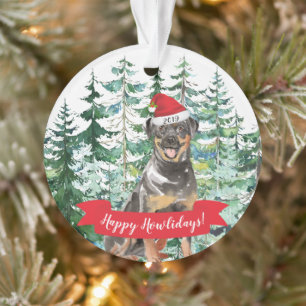 Happy Howlidays Rottweiler Weihnachten Ornament