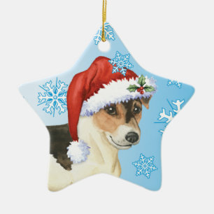 Happy Howlidays Russell Terrier Keramikornament