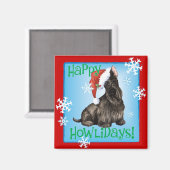 Happy Howlidays Scottish Terrier Magnet (Vorderseite/Rückseite)