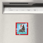 Happy Howlidays Scottish Terrier Magnet (In Situ (Geschirrspüler))