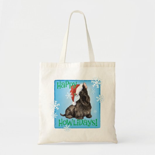 Happy Howlidays Scottish Terrier Tragetasche (Vorne)