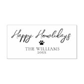 Happy Howlidays Script Personalisierte Weihnachten Permastempel (Design)