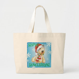 Happy Howlidays Sealyham Terrier Jumbo Stoffbeutel