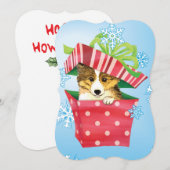 Happy Howlidays Sheltie Feiertagskarte (Vorne/Hinten)