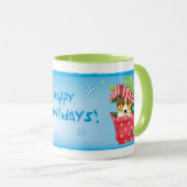 Happy Howlidays Sheltie Tasse (VorderseiteRechts)