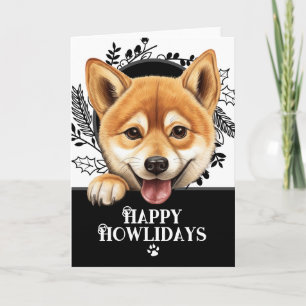 Happy Howlidays Shiba Inu Dog Weihnachten