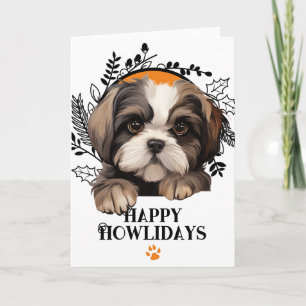 Happy Howlidays Shih Tzu Dog Weihnachten