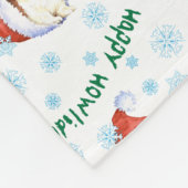 Happy Howlidays Shih Tzu Fleece Blanket (Ecke)