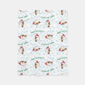 Happy Howlidays Shih Tzu Fleece Blanket (Vorderseite)