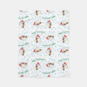 Happy Howlidays Shih Tzu Fleece Blanket