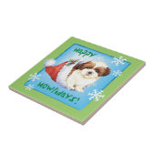 Happy Howlidays Shih Tzu Fliese (Seite)