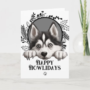 Happy Howlidays Siberian Husky Dog Weihnachten