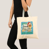 Happy Howlidays Silky Terrier Tragetasche (Vorderseite (Produkt))