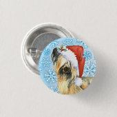 Happy Howlidays Skye Terrier Button (Vorne & Hinten)