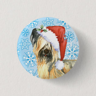 Happy Howlidays Skye Terrier Button