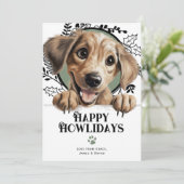 Happy Howlidays Sloughi Dog Weihnachten (Stehend Vorderseite)