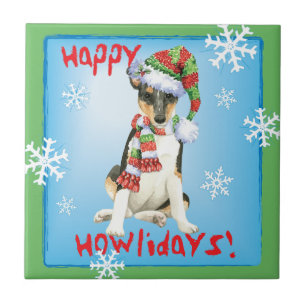 Happy Howlidays Smooth Collie Fliese