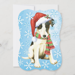 Happy Howlidays Smooth Fox Terrier Feiertagskarte