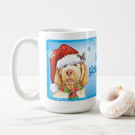 Happy Howlidays Spinone Italiano Tasse (Mit Donut)