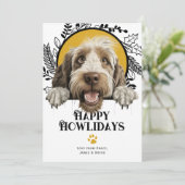 Happy Howlidays Spinone Italiano Weihnachten (Stehend Vorderseite)