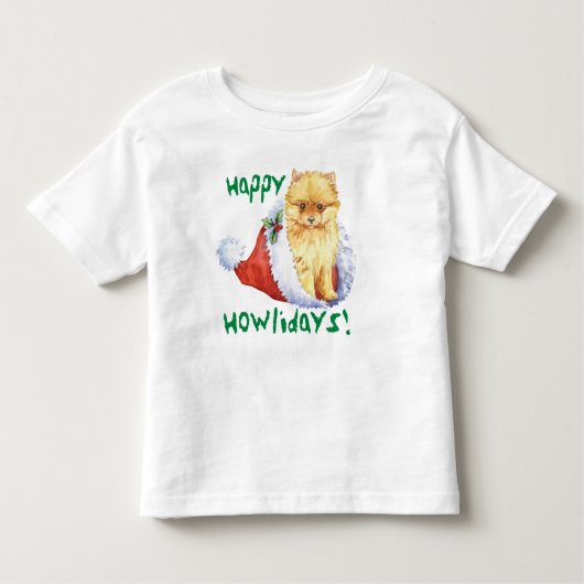 Happy Howlidays Spitz T - Shirt (Vorderseite)